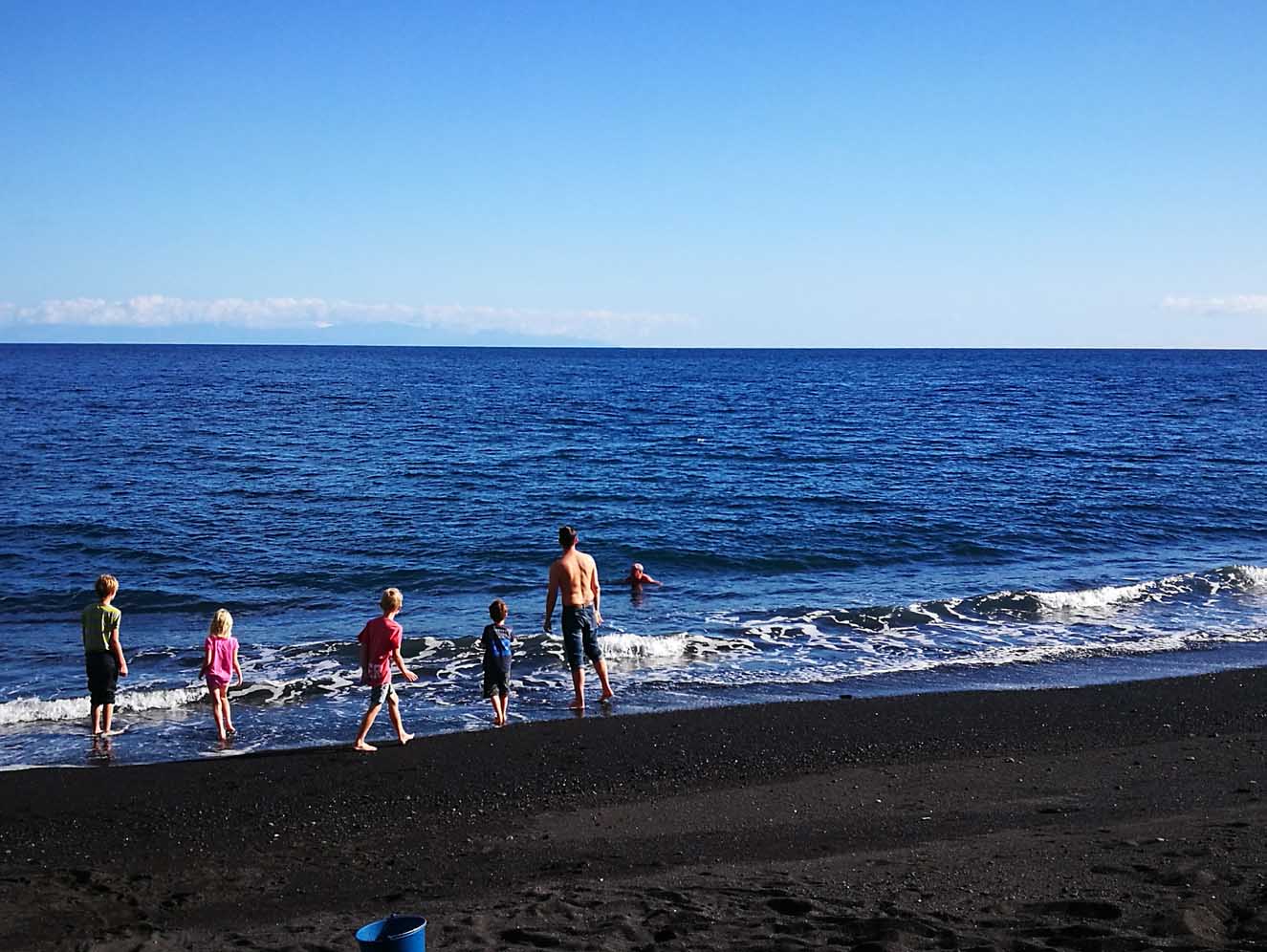 Free Things to Do With Kids in Tenerife - El Nea Black Beach With Kids in Tenerife 