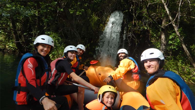 White Water Rafting in The Cetina Canyon With Kids